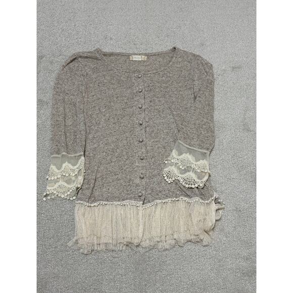 Altar'd State Tops - Altar'd State Women's Small Boho Long Sleeve Lace Whimsy Fairy Top Cottage